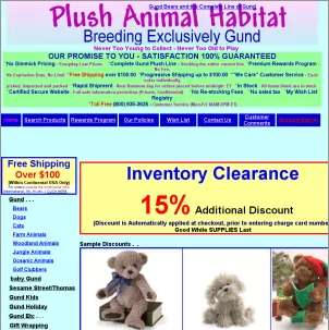 Plush Animal Habitat
